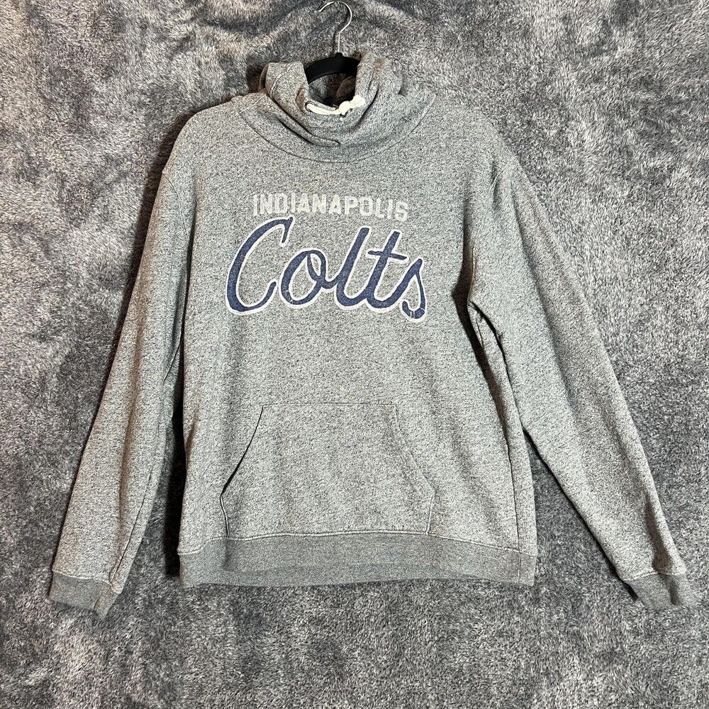 Indianapolis Colts Sweatshirt Mens XL Gray NFL Football Pullover Hoodie Fleece